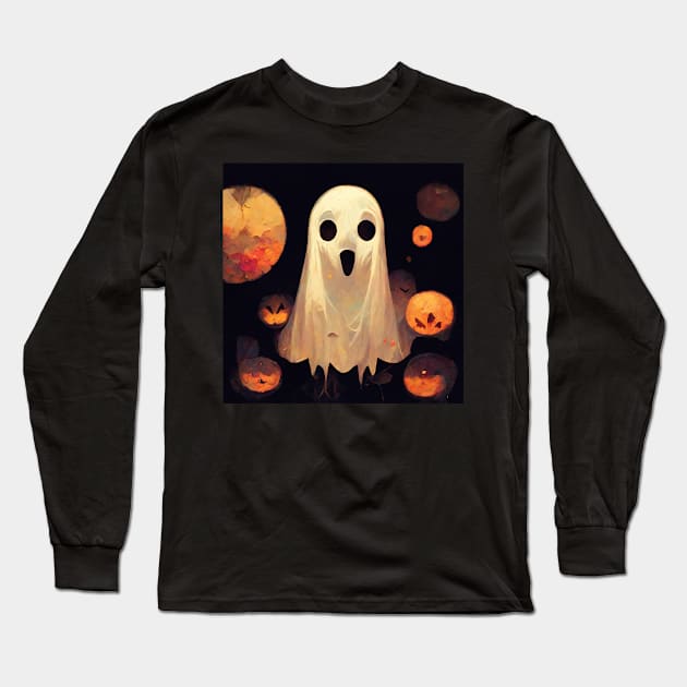 The Ghost Among Us Long Sleeve T-Shirt by Cakeboard Designs